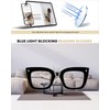 Hubeye 3 Pack Oprah Style Reading Glasses Oversized Readers Blue