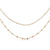 Made by Nami Double Row Pearl Necklace Layered Necklace Women's