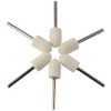 AllGIFT Buffing Wheel Bits 12pcs Point Mandrels Durable White Polishing