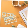 SHOWERORO 2pcs Geometric Ruler Circle Stencil Templates Circle Stencil for