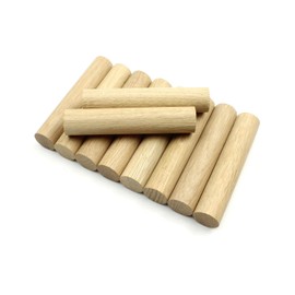 Premium Quality European Oak Dowel 100mm Long (20mm - Pack of 10)