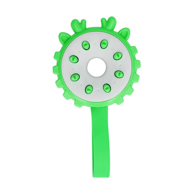 Dog Chewing Toy Bite Resistant Interactive Teeth Cleaning Round Puppy