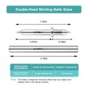 300 Pcs Krttwwx Double-Head Skirting Thread Seamless Nail, Double-Headed Nails,