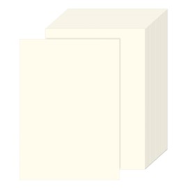 A4 Paper, 100 Sheets, 80 g/m² - Copy Paper and Printer Paper for DIY Projects, Drawing Paper, Sketching, Printing and Copying, Craft Card, Creative Crafts, Coloured Paper (Cream White)