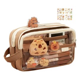 Lápiz Estuche Aesthetic Lapicera Capibara Papelería Bonitos