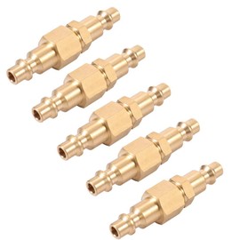 1/4" Coupling x 1/4" Inch NPT Female &Male Brass Air Hose Quick Connect Adapter,Air Coupler and Plug Kit,Air Compressor Fittings 10pcs (male&female)