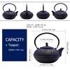 YJX 84.6oz/2500ml Big Cast Iron Tea Kettle for 5 to