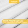 ZEMAHOME White Plastic Shower Curtain Liner, 72x72 Inch Thin Lightweight