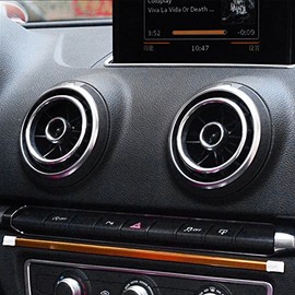 WOQUi Aluminium Alloy Instrument Panel Air Outlet Decoration Ring Cover Sticker