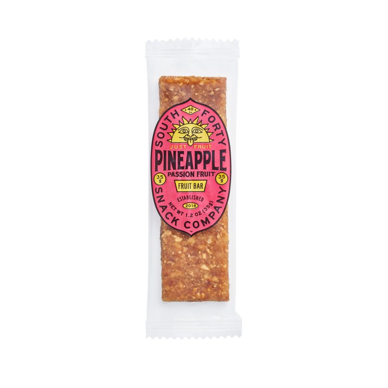 South 40 Snacks Tropical Pineapple Passionfruit Fruit Bar, just 2