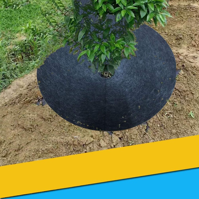 DOITOOL Pack of 20 Garden Weed Mats Biodegradable Mulching Ring