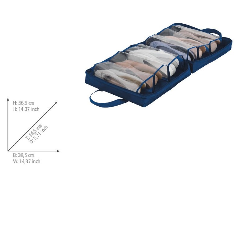 Wenko 64535100 Shoe Bag Business Shoe Bag with 6 Compartments