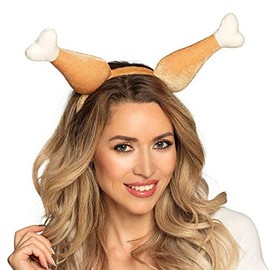 Boland 99944 Chicken Tiara, Chicken Drumsticks, Butcher, Headpiece, Costume, Carnival, Theme Party