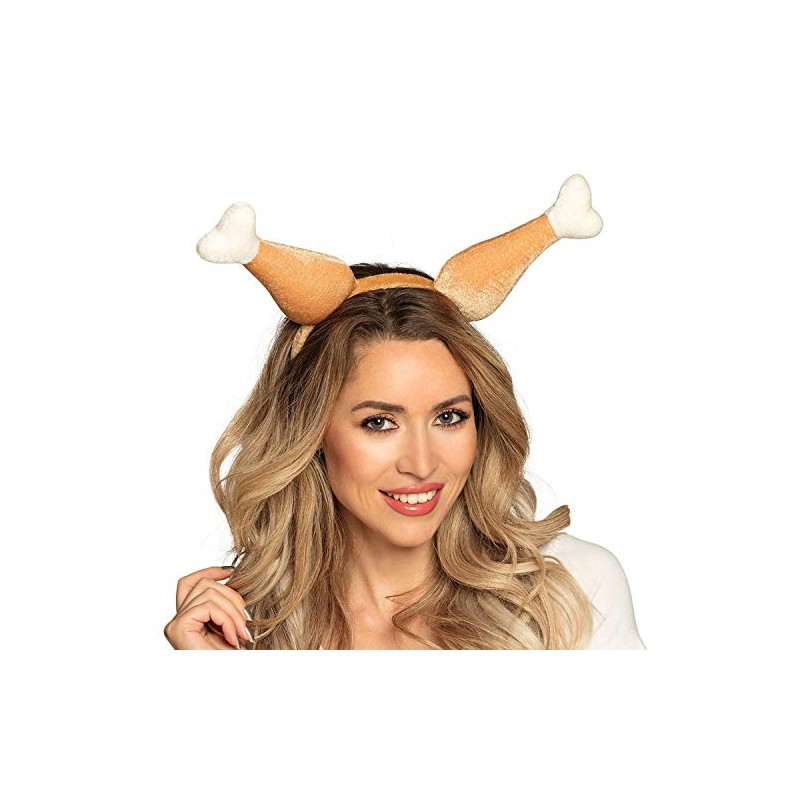 Boland 99944 Chicken Tiara, Chicken Drumsticks, Butcher, Headpiece, Costume, Carnival,