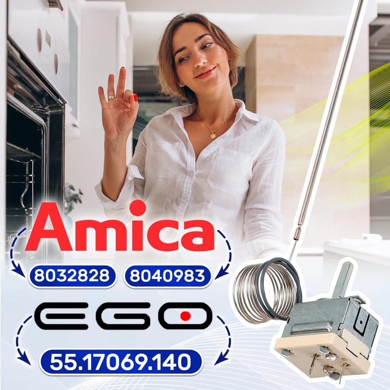 Thermostat for Oven 299 °C with Original Code 8032828 8040983