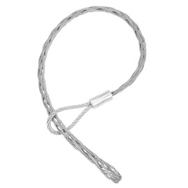 PATIKIL 30-50mm Cable Pulling Wire Socks 43.31" Long Grip Socks Net Galvanized Steel Wire Pulling Grip Mesh Puller Socks Grip Tool for Elastic Wire Cable, Rated Load 2000 kg (4409 Lbs)