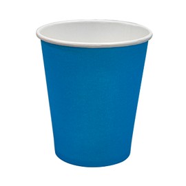 Vivid Disposable Paper Cups Biodegradable - Eco Friendly, Pack of 1000 EcoCup (Blue)