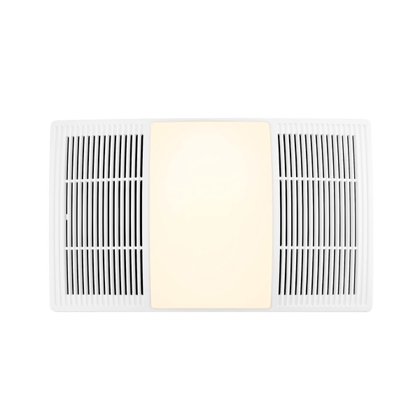 Broan-NuTone FG80HBS Heater Ventilation Grille/Cover with Dimmable LED and Color Adjustable CCT Lighting, for Bathroom Fans, 80 CFM