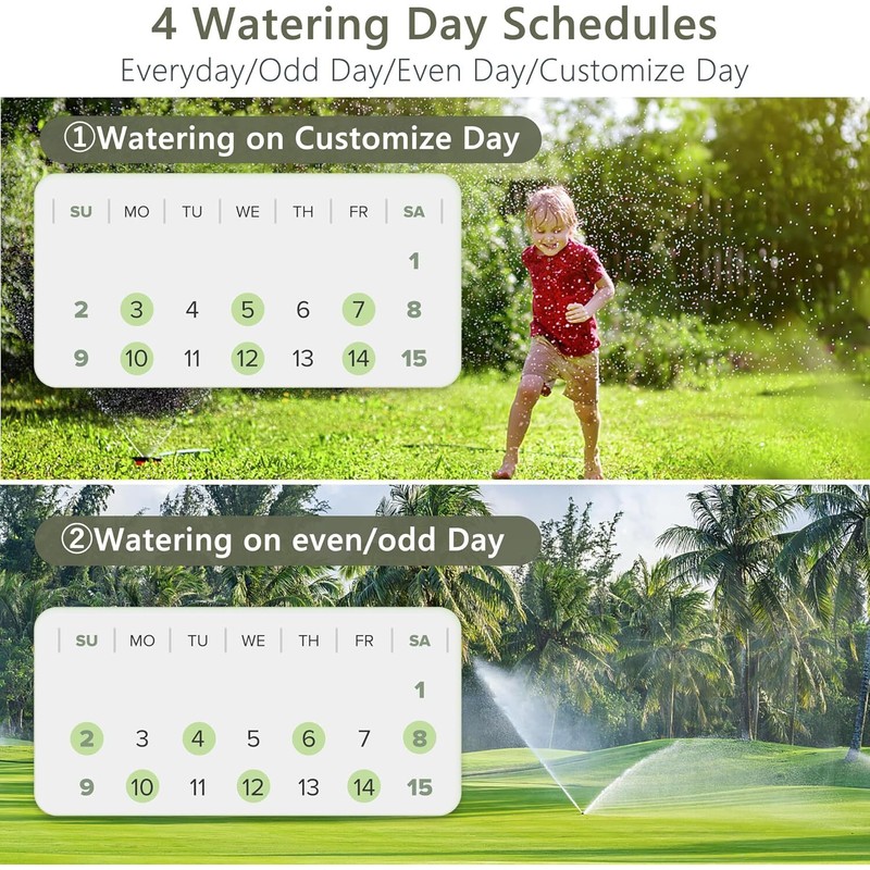 DIIVOO WiFi Sprinkler Timer 3 Zone Smart Water Timer Remote