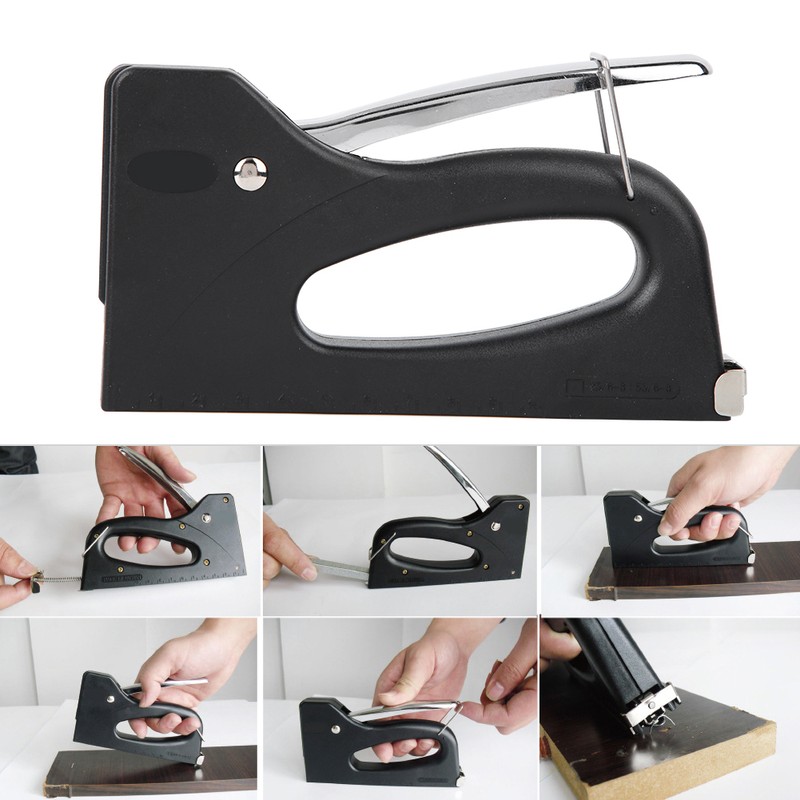 Manual Staple Nail Gun ABS Plastic Shell for Wooden Picture