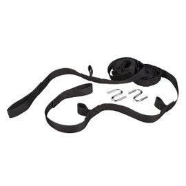 Bliss Hammocks WM-505 Multi-loop Hammock Tree Strap Suspension System, Adjustable Tree Straps & "S" Hooks Included, Black