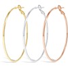 Tomovely Big Gold Hoop Earrings for Women Girls,Dainty 14k Gold