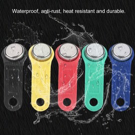5pcs RFID TM Card Set IButton Touch Memory Key, Waterproof, Compact Size and Light Weight, Easy and Convenient to Install, Suitable for Various Safety Purp