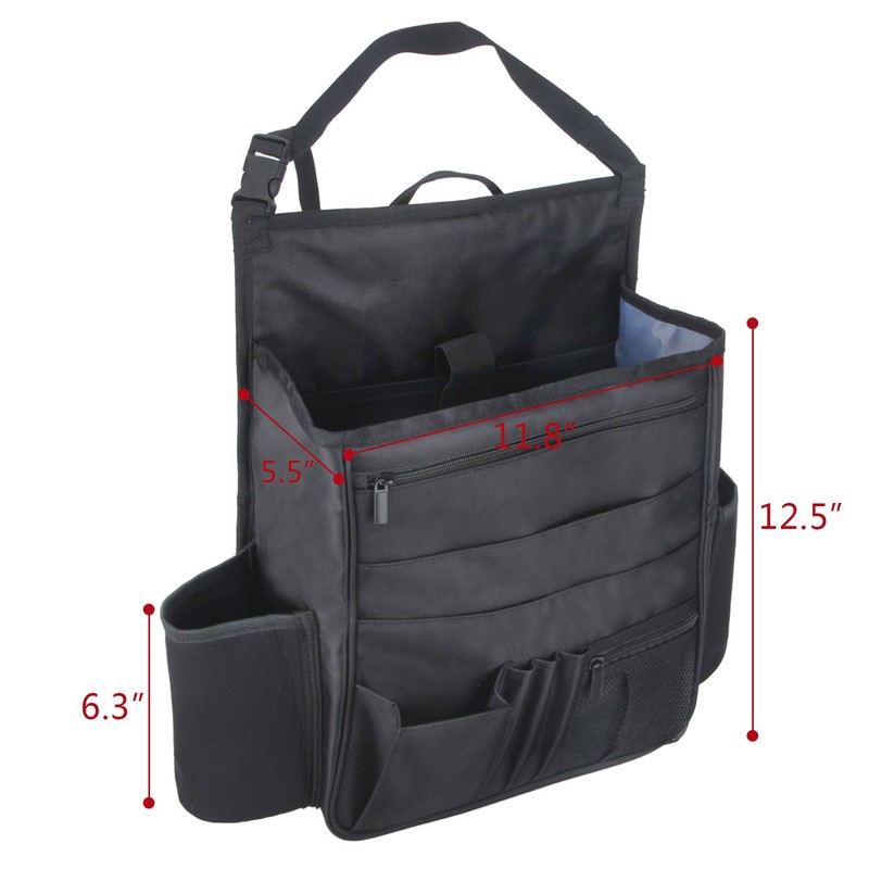 LUXJA Car Front Seat Organizer with Laptop and Tablet Storage