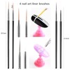 FULINJOY 20PCS Nail Art Design Tools, 15PCS Painting Brushes Set