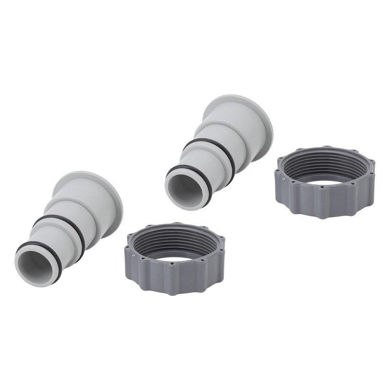 2Pcs Hose Adapter, Plastic Pool Accessories, for Threaded Connection Pumps