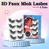 Losha 25mm Lashes Big Fluffy False Eyelashes 3D Dramatic Long