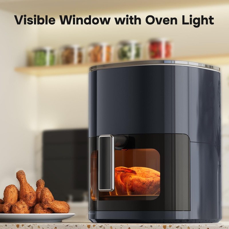 iPower Air Fryer - 6.34 QT Digital Airfryer with 12