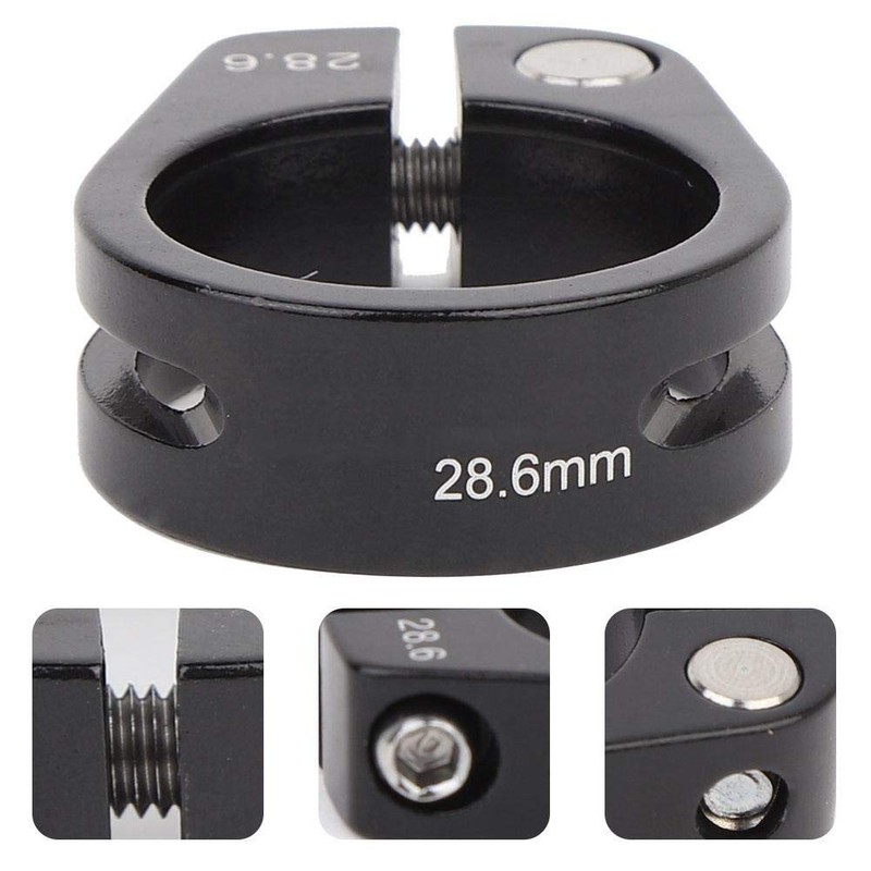 Keenso 28,6mm Abrazadera de tubo de bicicleta,Aleación de Aluminio de