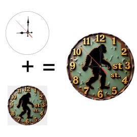 25x25cm Custom Wood Clock that is Not Recommended for High-Humidity Areassheet size: 25*25cm/9.843*9.843inch, color: White