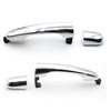Set of 2 Rear Side Pair LH RH Chrome Door