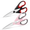Vutyvve Kitchen Scissors, 2 Removable Kitchen Scissors, Stainless Steel Blades,