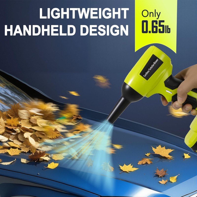 2026 Brushless Leaf Blower Cordless for Ryobi 18V Battery, Lightweight