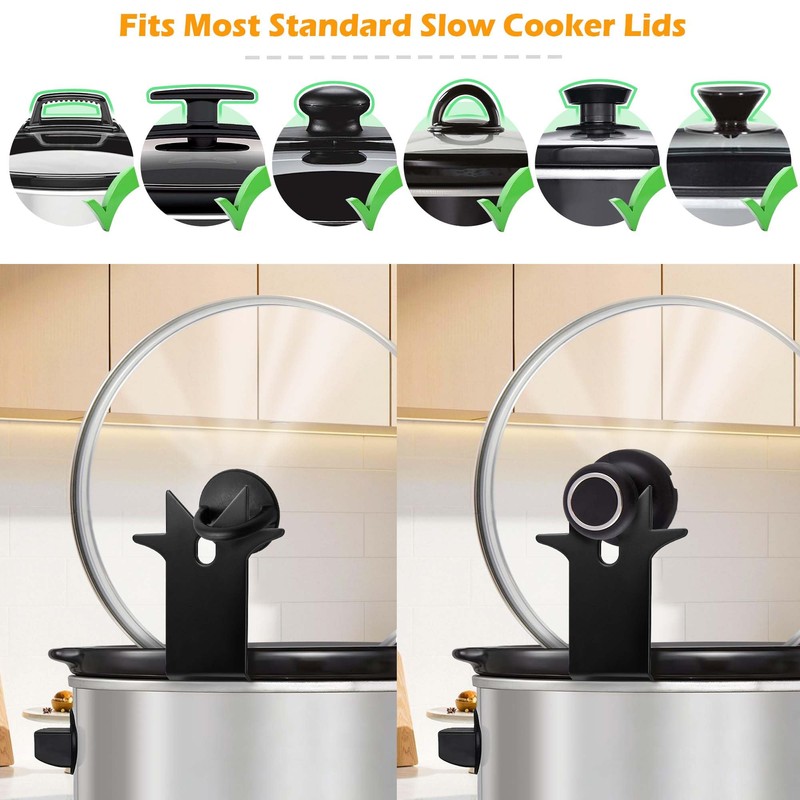 Slow Cooker Pot Lid Holder - Sturdy Lid Rack Designed