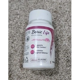 NutraBlast Boric Life Vaginal Suppositories 600mg | Supports Odor Control