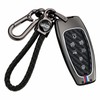 TECART Luminous Strip Car Key Fob Cover with Keychain Carbon