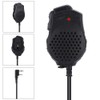 Walkie Talkie Speaker Microphone, Dual PTT Handheld Shoulder 2-Way Radio
