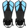 1 Pair Adjustable Diving Fins Soft TPR Open Heel Long