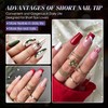 Gelike EC Nail Tips, Pack of 552 Transparent Fake Nails,