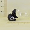 フォーカート かわいい手作り ガラス細工 浮玉 黒 金魚 幅:20 玉:20mm