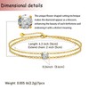 April Birthstone Gold Bracelet for Women – Rose Cut Diamond