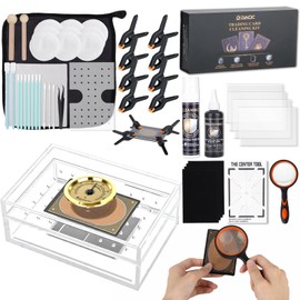 DACK 21-in-1 Card Cleaning Kit & Card Repair Kit with Humidor Box，Trading Card Care Clean Kit for Card Cleaning, Restoration & Flattening, Suitable for PSA Rated Card Care