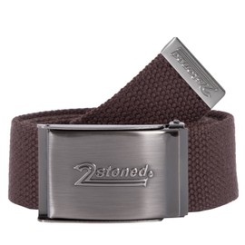 2Stoned Money Belt Safe Belt Unisex 4cm Wide Matte Buckle Speed for Men and Women, brown, Classic