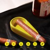 Cigar Ashtray, Handmade Gilt Ceramic Cigar Ashtray, Outdoor Accessories (Black)