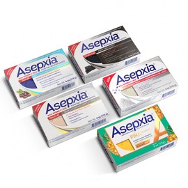 Asepxia Acne Care Bar Soap Set Sample - Deep Cleansing with Salicylic Acid, Face Wash,4 oz Bars, (Pack of 5)