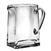 Barski Handmade Rectangle Glass Pitcher with handle, With Spout, Ice Lip, 32 oz., 6.75"H, Made in Europe
